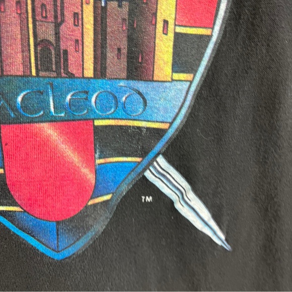 1996 Vintage Highlander TShirt There Can Only Be One Movie Tv Promo USA Fit Lrg - Picture 7 of 15